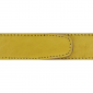 Ceinture cuir façon autruche jaune 30 mm - Côme canon fusil