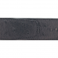 Ceinture cuir façon autruche noir 40 mm - Porto-fino argent